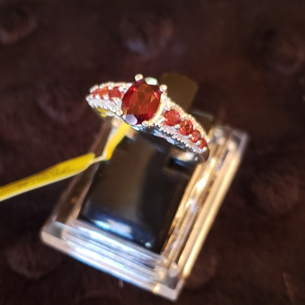 Sterling Garnet Ring